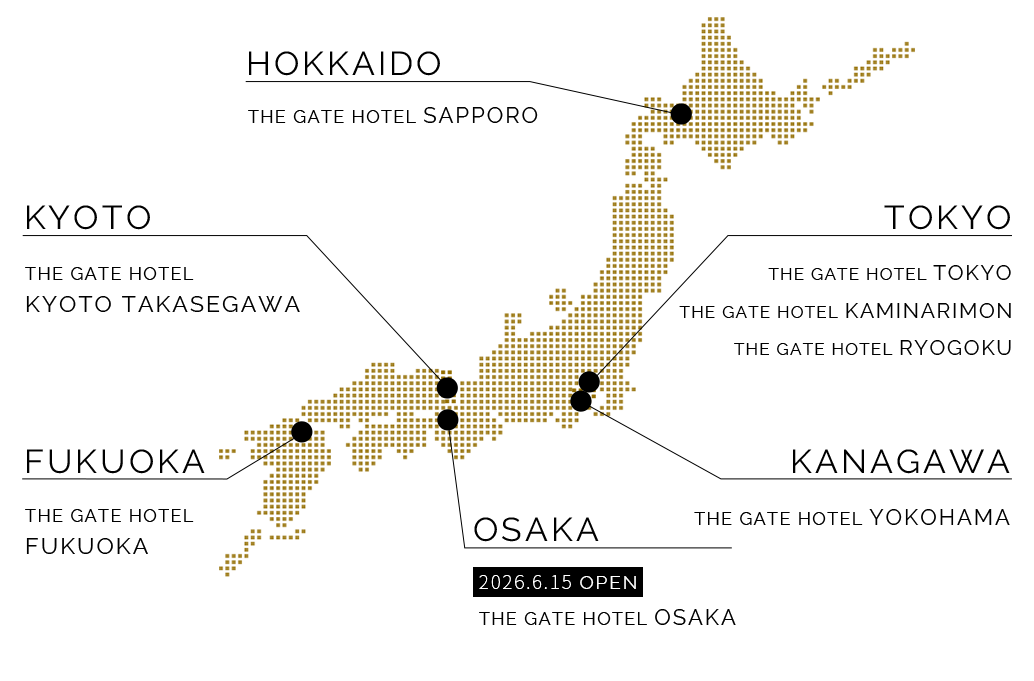 THE GATE HOTEL MAP